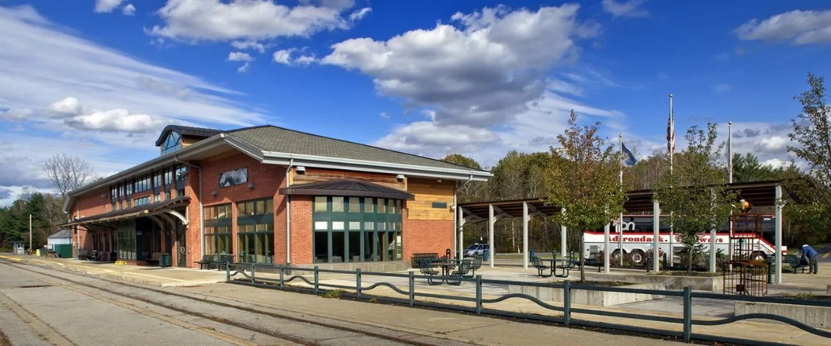 Amtrak Station Near Adirondack Regional Airport (SLK)
