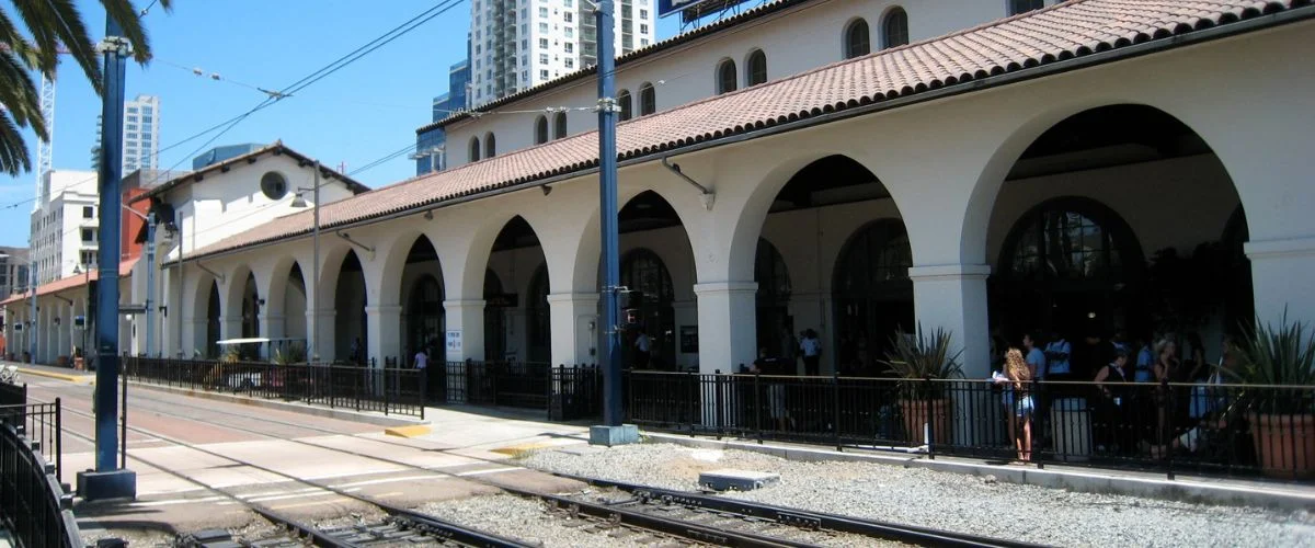 Amtrak Station Near Montgomery-Gibbs Executive Airport (MYF)