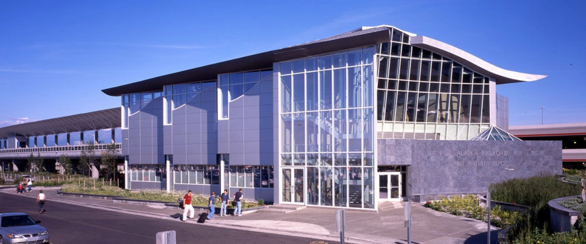 Amtrak Station near Ted Stevens Anchorage International Airport (ANC)