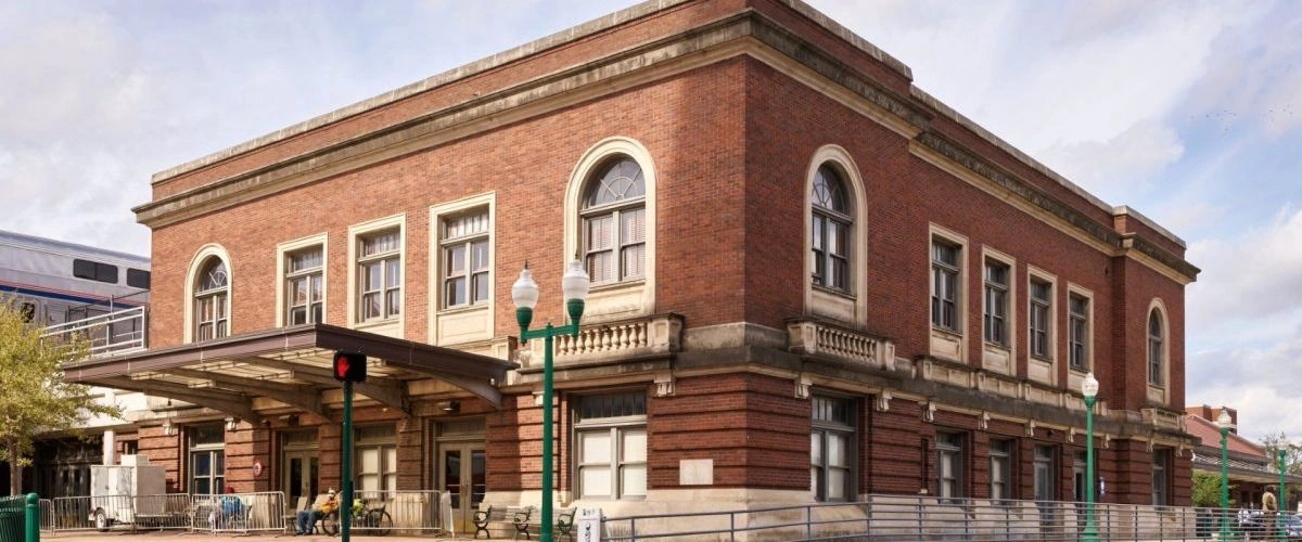 Amtrak Station near Hawkins Field (HKS)