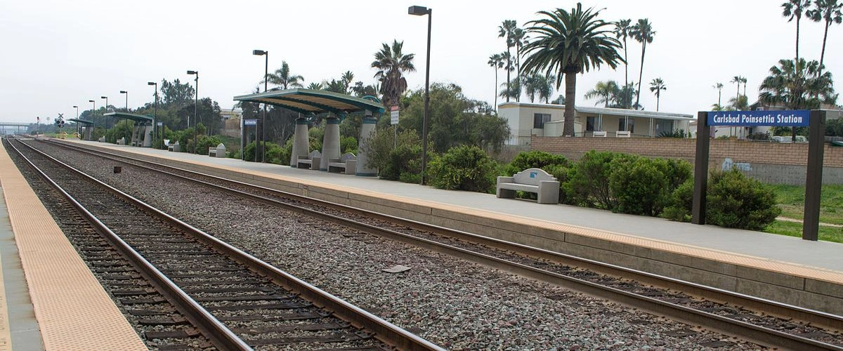 Amtrak Station near McClellan–Palomar Airport (CLD)
