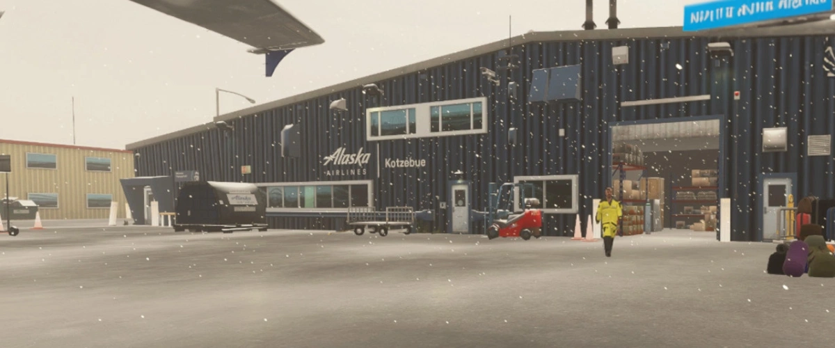 Amtrak Station near Ralph Wien Memorial Airport (OTZ)