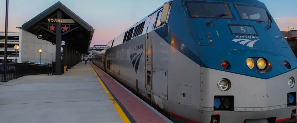 Amtrak Station Near Virginia Tech Montgomery Executive Airport (BCB)