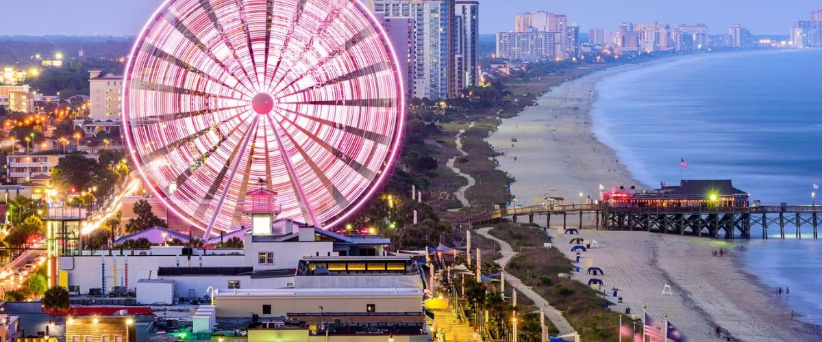 Which Amtrak station is closest to Myrtle Beach?
